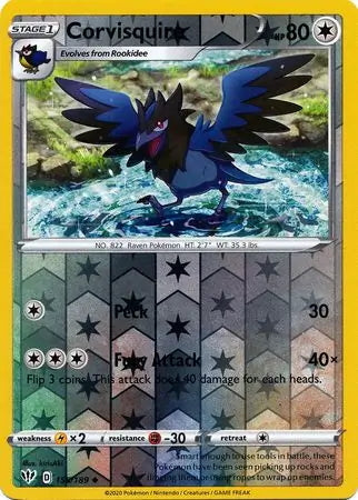 Darkness Ablaze Corvisquire #155/189 reverse holo